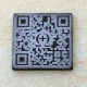 QR-Code, Glas, 48x48 mm, 8mm stark
